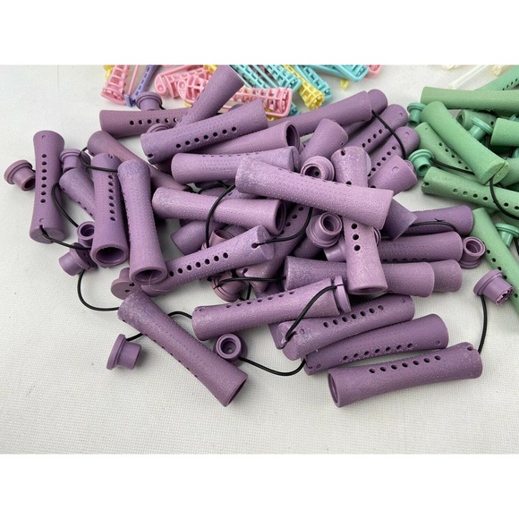 Large Lot Assorted Hair Permanent Curlers 470‎ Rollers Perm Various Sizes Styles - Picture 4 of 8